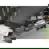 Mexen Next vaňová zástena jednokrídlová 60 x 150 cm, Grafitová čierna, Biela - 895-060-000-00-40-20
