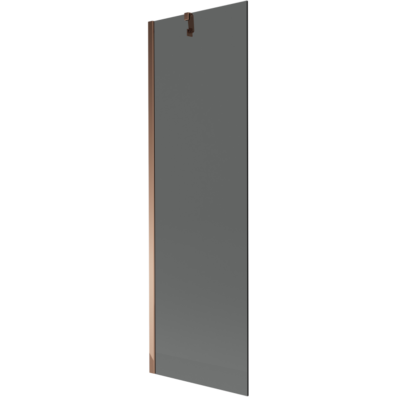 Mexen Next jednokrídlová vaňová zástena 60 x 150 cm, grafit, ružové zlato - 895-060-000-00-40-60