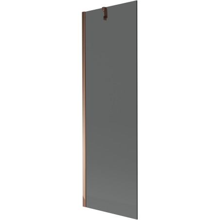 Mexen Next jednokrídlová vaňová zástena 60 x 150 cm, grafit, ružové zlato - 895-060-000-00-40-60
