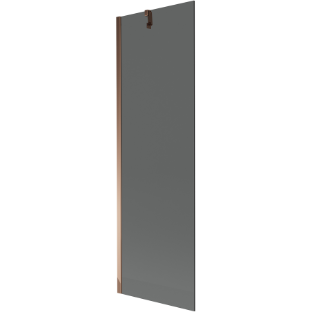 Mexen Next vaňová zástenka 1-krídlová 60 x 150 cm, grafit, ružové zlato - 895-060-000-00-40-60