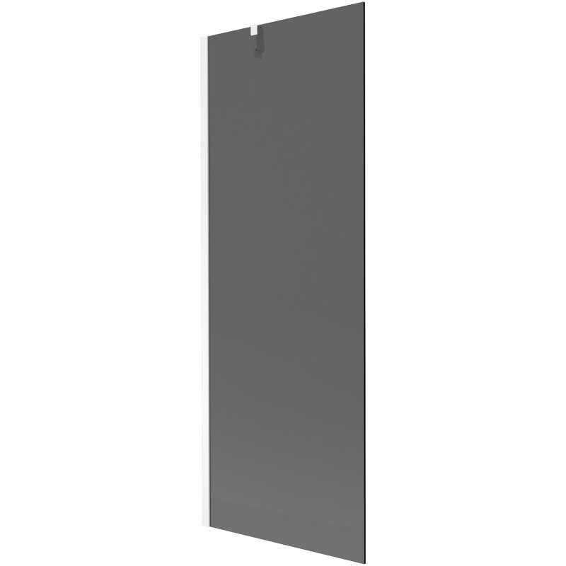 Mexen Next vaňová zástena 1-krídlová 70 x 150 cm, grafit, biela - 895-070-000-00-40-20