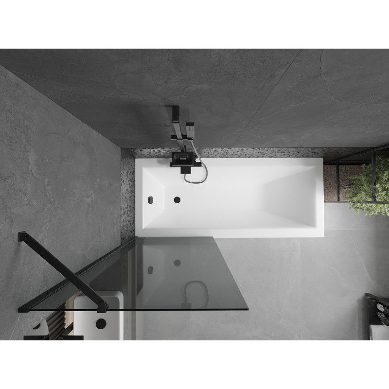 Mexen Next sprchová zástenka 1-krídlová 70 x 150 cm, grafitová, čierna - 895-070-000-00-40-70