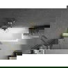 Mexen Next vaňová zástenka 1-krídlová 80 x 150 cm, grafitová, zlatá - 895-080-000-00-40-50