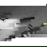 Mexen Next vaničková zástena 1-krídlová 80 x 150 cm, grafit, čierna - 895-080-000-00-40-70
