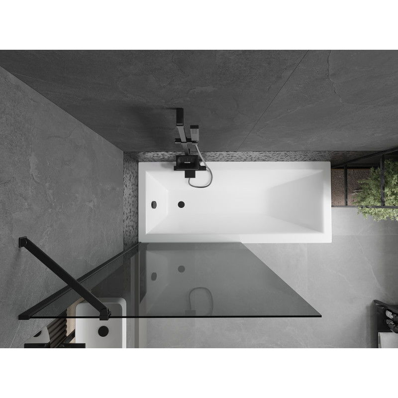 Mexen Next sprchová zástena 1-krídlová 90 x 150 cm, grafit, čierna - 895-090-000-00-40-70