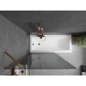 Mexen Next vaňová zástena 1-krídlová 100 x 150 cm, grafit, ružové zlato - 895-100-000-00-40-60