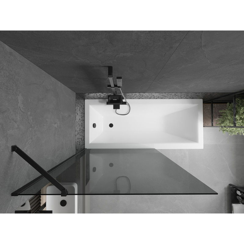 Mexen Next sprchová zástena 1-krídlová 100 x 150 cm, grafitová, čierna - 895-100-000-00-40-70