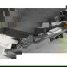 Mexen Next vaňová zástena jednokrídlová 50 x 150 cm, Čierny vzor, Chrómová - 895-050-000-00-70-01