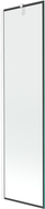 Mexen Next jednokrídlová sprchová zástena 50 x 150 cm, čierny rám, biela - 895-050-000-00-70-20