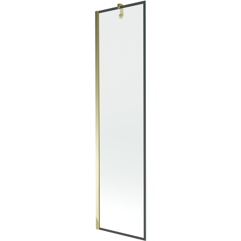 Mexen Next vaňová zástenka 1-krídlová 50 x 150 cm, čierny rám, zlatý - 895-050-000-00-70-50