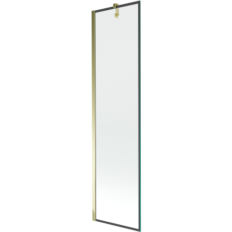 Mexen Next vaňová zástenka 1-krídlová 50 x 150 cm, čierny rám, zlatý - 895-050-000-00-70-50