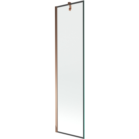 Mexen Next sprchová zástena 1-krídlová 50 x 150 cm, čierny rám, ružové zlato - 895-050-000-00-70-60