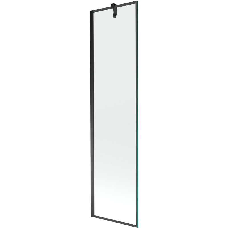 Mexen Next sklenená zástenna do vane 1-krídlová 50 x 150 cm, čierny rám, čierna - 895-050-000-00-70-70