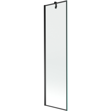 Mexen Next sklenená zástenna do vane 1-krídlová 50 x 150 cm, čierny rám, čierna - 895-050-000-00-70-70